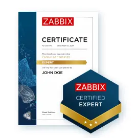 Zabbix Certified Expert certificate